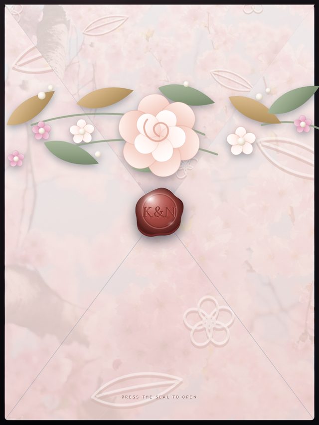 The Romantic, Softly — the same envelope on a plain cream ground